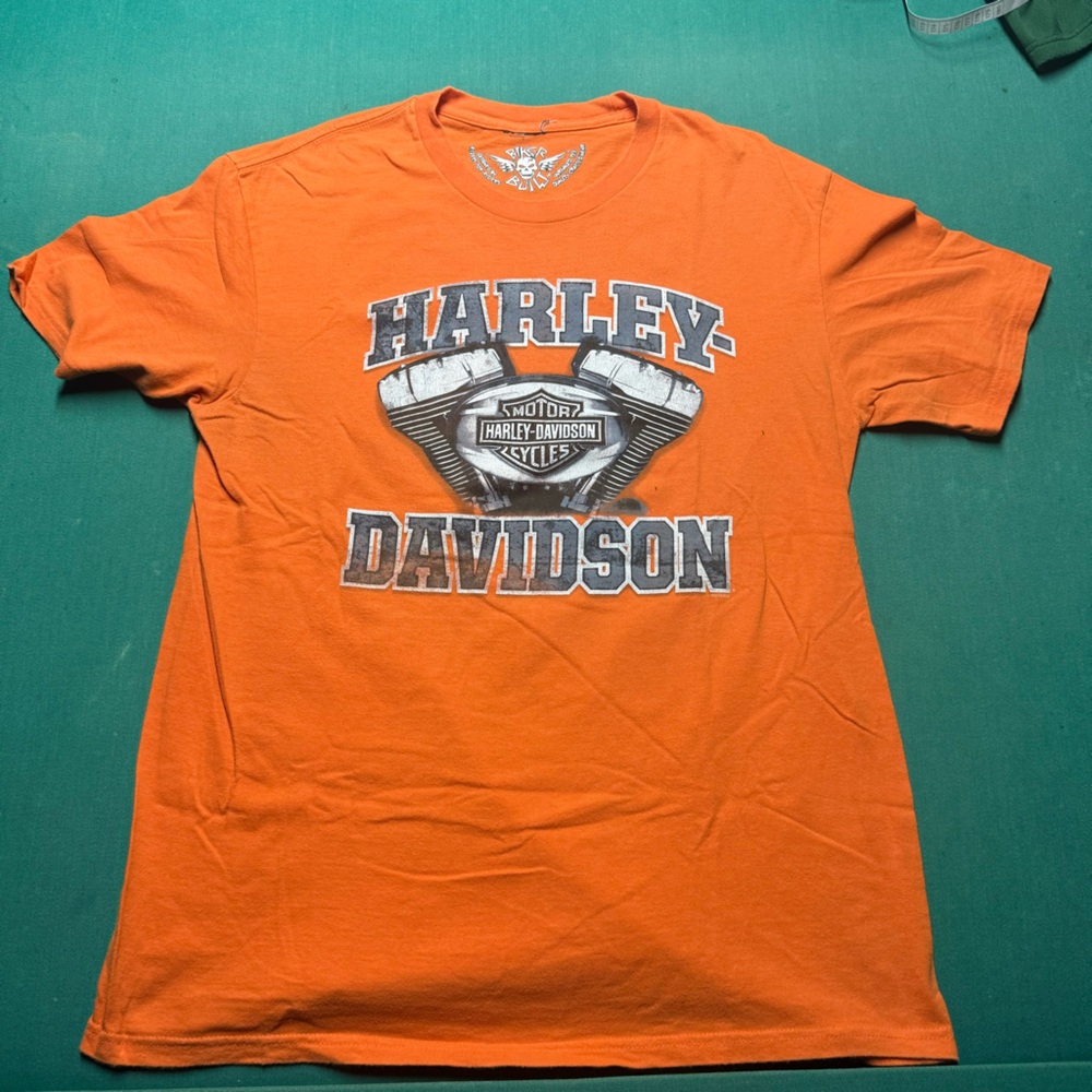 Harley-Davidson Vibrant Orange Short Sleeve Tee